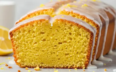 Gâteau yaourt citron vert, moelleux et acidulé, nappé d'un glaçage blanc et parsemé de zestes. Un délice !