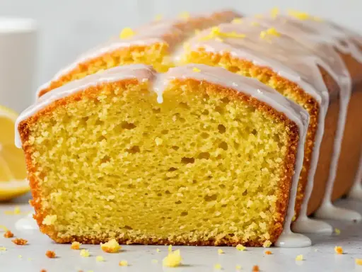 Gâteau yaourt citron vert, moelleux et acidulé, nappé d'un glaçage blanc et parsemé de zestes. Un délice !
